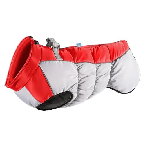 Winter Fleece Warm Warm Greyhound Bulldog Labrador Stretch Hoher Kragenmantel wasserdichte Winddichte Schneebesichtige Haustiermantel,Rot,4XL Winter Fleece Warm Warm Greyhound Bulldog Labrador Stretch Hoher Kragenmantel wasserdichte Winddichte Schneebesichtige Haustiermantel,Rot,4XL von HAQEPO