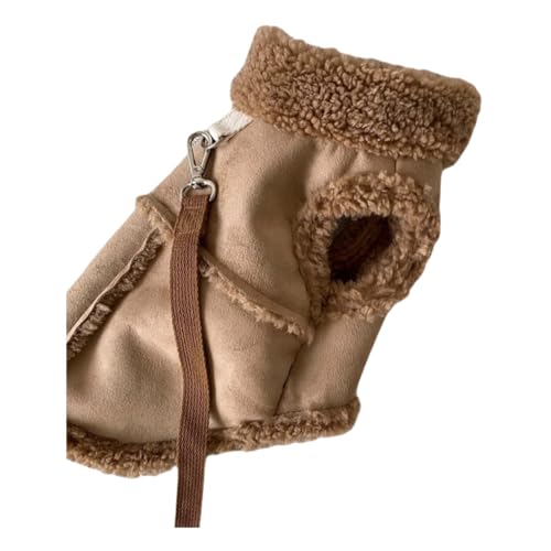 Winter Fleece Warm Warm Teddy Bichon Pomeraner Shiba Inu Inu Feste Farbe Baumwolljacke Außenwinddichte Weicher Haustiermantel,Braun,XL Winter Fleece Warm Warm Teddy Bichon Pomeraner Shiba Inu Inu Feste Farbe Baumwolljacke Außenwinddichte Weicher Haustiermantel,Braun,XL von HAQEPO