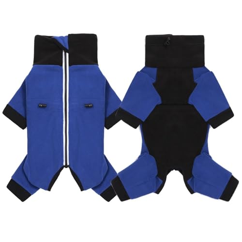 Winter Fleece Warmer Haustierbodysuit Geschlossener Bauch Weich Bequemer Hundemantel Shiba Inu Mops Chihuahua Pudeljacke,Blau,L Winter Fleece Warmer Haustierbodysuit Geschlossener Bauch Weich Bequemer Hundemantel Shiba Inu Mops Chihuahua Pudeljacke,Blau,L von HAQEPO