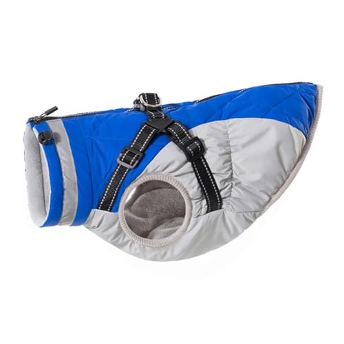 Winter Warme Haustierjacke Im Freien wasserdichte Reflektierende Shiba Inu Labrador Chihuahua Bulldog Golden Retriever Mantel,Blau,M Winter Warme Haustierjacke Im Freien wasserdichte Reflektierende Shiba Inu Labrador Chihuahua Bulldog Golden Retriever Mantel,Blau,M von HAQEPO