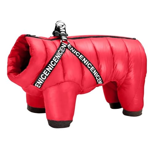 Winter Warmer Chihuahua Shiba Inu Bulldogge Pommerianische Kapuzejacke Mit Reißverschluss Schneebedeckter wasserdichte Haustierkleidung,Rot,14 Winter Warmer Chihuahua Shiba Inu Bulldogge Pommerianische Kapuzejacke Mit Reißverschluss Schneebedeckter wasserdichte Haustierkleidung,Rot,14 von HAQEPO