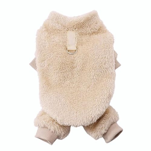 Winter Warmes Fleece Pet Jacke Weiche Flanellhund-Strampler Welpe Katze Vierbeinige Jacke Für Mops Chihuahua Yorkie,B,M Winter Warmes Fleece Pet Jacke Weiche Flanellhund-Strampler Welpe Katze Vierbeinige Jacke Für Mops Chihuahua Yorkie,B,M von HAQEPO