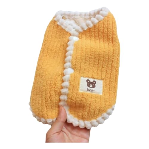 Winter Warmes Hundemantel Weiche Fleece Haustierkleidung Für Kleine Hunde Katzen Süße Welpenjacke Französische Bulldogge Chihuahua Yorkies Kostüm,Gelb,S Winter Warmes Hundemantel Weiche Fleece Haustierkleidung Für Kleine Hunde Katzen Süße Welpenjacke Französische Bulldogge Chihuahua Yorkies Kostüm,Gelb,S von HAQEPO