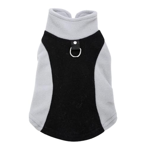 Winterfleece Warme Haustierjacke Mit D-Ring Shiba Inu Chihuahua Pug Yorkshire Terrier Pudel Mantel Kleidung,Schwarz,Xs Winterfleece Warme Haustierjacke Mit D-Ring Shiba Inu Chihuahua Pug Yorkshire Terrier Pudel Mantel Kleidung,Schwarz,Xs von HAQEPO