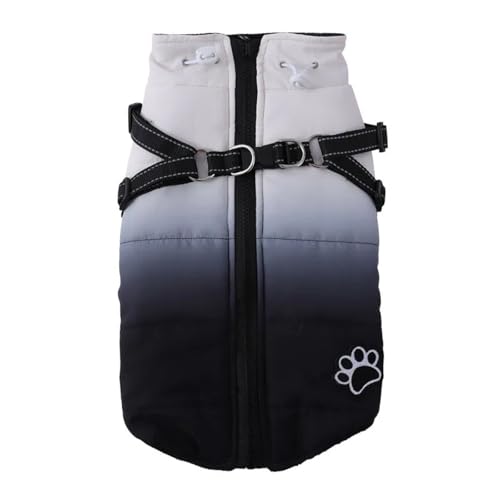 wasserdichte Reflexionstierjacke Im Freien Mit Geschirr Winter Warmer Shiba Inu Chihuahua Labrador Bulldog Mantel Kleidung,GRAU,XL wasserdichte Reflexionstierjacke Im Freien Mit Geschirr Winter Warmer Shiba Inu Chihuahua Labrador Bulldog Mantel Kleidung,GRAU,XL von HAQEPO