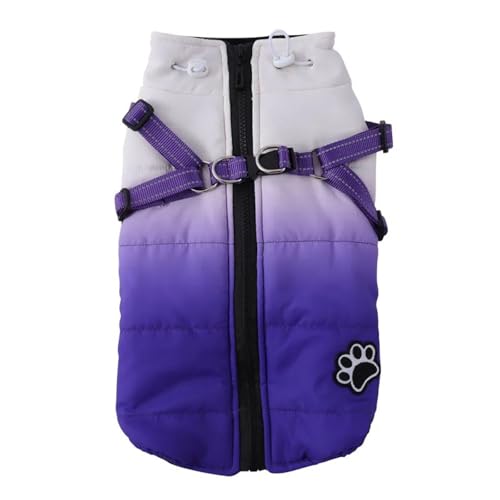 wasserdichte Reflexionstierjacke Im Freien Mit Geschirr Winter Warmer Shiba Inu Chihuahua Labrador Bulldog Mantel Kleidung,LILA,XL wasserdichte Reflexionstierjacke Im Freien Mit Geschirr Winter Warmer Shiba Inu Chihuahua Labrador Bulldog Mantel Kleidung,LILA,XL von HAQEPO