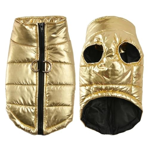 wasserdichte Winddichte Müßige Mops Shiba Inu Pommeranische Bulldogge Yorkshire Terrier Mantel Winter Warme Haustierjacke,Gold,S wasserdichte Winddichte Müßige Mops Shiba Inu Pommeranische Bulldogge Yorkshire Terrier Mantel Winter Warme Haustierjacke,Gold,S von HAQEPO