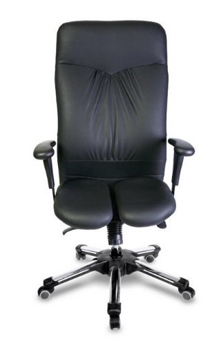 HARASTUHL® - Rückenschonender Bürostuhl - CAE - ergonomischer Chefsessel Leder (Veganes Leder) - Ergonomische Bürostühle - Office Chair - von 1,50m bis 1,95m - Druckentlastung der Bandscheiben von HARASTUHL