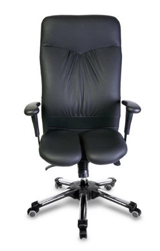 Harastuhl® - Rückenschonender Bürostuhl - CAE - ergonomischer Chefsessel Leder (Veganes Leder) - Ergonomische Bürostühle - Office Chair - von 1,50m bis 1,95m - Druckentlastung der Bandscheiben von Harastuhl