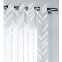 Transparenter Vorhang, Tequilaweiß B.140 x H.240 cm Centrale Brico von HARDER STEENBECK