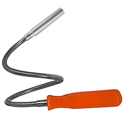 Flexibler Magnetheber,Magnetstab Werkzeug,Biegsamer Magnetstab 23-1/2",8LB Zugkraft,Magnet-Schlangengreifer,nützlich für schwer erreichbare Stellen,Abflüsse von Spülbecken,Mechaniker,Automobile von HARDK