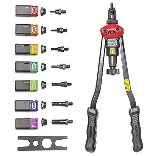 Hand-Nietmaschine 440 mm, Größen: M3 M4 M5 M6 M8 M10 M12; BT607 Blindnietzange, Nietwerkzeug mit Mutter-Einstellung-System Hand-Nietmaschine 440 mm, Größen: M3 M4 M5 M6 M8 M10 M12; BT607 Blindnietzange, Nietwerkzeug mit Mutter-Einstellung-System von HARDWARE WORLD