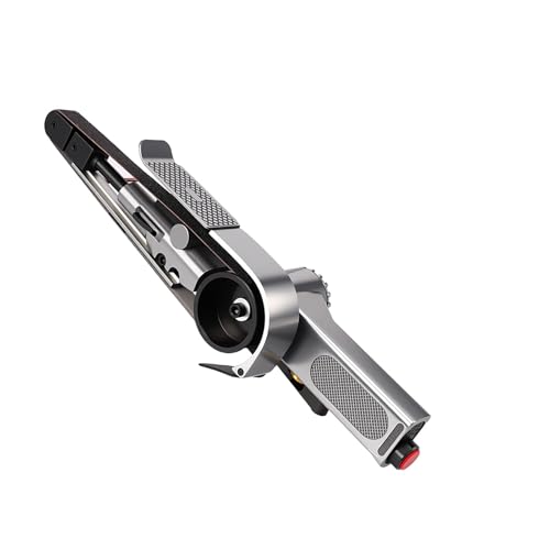 HARDZTOOL 16000RPM Pneumatischer Bandschleifer, 180° Einstellbarer Winkel Druckluft Bandschleifer, Bandschleifer Schleifmaschine Pneumatische Polierwerkzeug Bandschleifer Druckluft(20 * 520mm) von HARDZTOOL