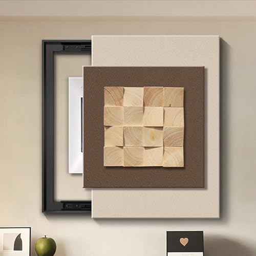 Dekorative Abdeckung Schalttafeln, Generisch Elektrischer Verteilerkasten, Abdeckung Versteckter Stromkasten Dekor Landschaftsmalerei(Black 8,40 * 50cm/15.7 * 19.7in) von HARELA