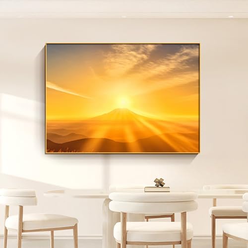 Dekorative Abdeckung Schalttafeln, Stromkasten Dekor Landschaftsmalerei, Flip-Cover Dekoratives Bild Verteilerkastens Gemälde Ausblenden, Heimdekoration(Gold 9,50 * 40cm/19.7 * 15.7in) von HARELA