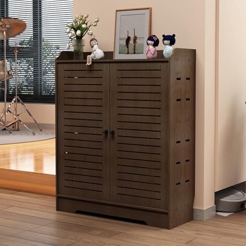 HARELA WLAN Router Schrank Verdicktes, Verstecken Wand Steckdosenbox, Heim Medien-Aufbewahrungsschrank, Freistehender Schrank-Organizer für Zuhause und Büro(70 * 75 * 25cm/27.5 * 29.5 * 9.8in) von HARELA