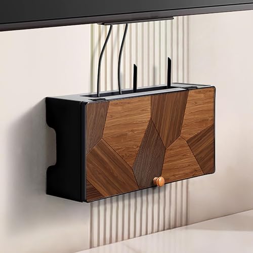 HARELA Wand TV Kabel Verstecken Box, WiFi-Router-Aufbewahrungsboxen, Cable Management Box, Organisieren Sie Ihre wichtigen Utensilien für Zuhause und Büro(40 * 12 * 20cm/15.7 * 4.7 * 7.8in) von HARELA
