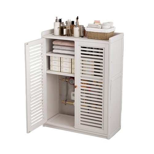 Heizkörperverkleidung mit Regalen, Heizungsabdeckung Lüftungsgitter, für Schlafzimmer Wohnzimmer Heizungsverkleidung Heizkörperabdeckung(White,32.3x23.2x9.8in) von HARELA