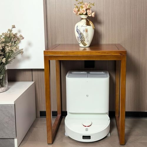 Saugroboter Ständer, Staubsauger Roboter Halter mit Rollen, Versteckter Staubsaugerroboter Ständer Für Zuhause Büro Wohnzimmer Garage Ecke Un(Rosewood) von HARELA
