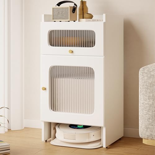 Saugroboter Ständer Staubsauger Roboter Halter mit Rollen, Versteckter Staubsaugerroboter Ständer Für Zuhause Büro Wohnzimmer Garage Ecke Un(92cm/36.2in) von HARELA