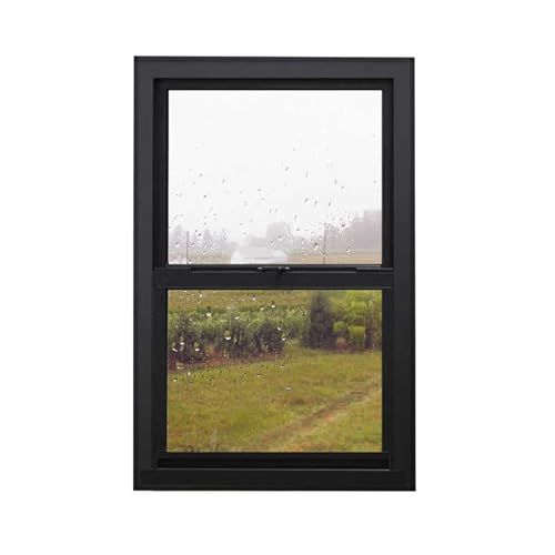 Wohnmobilfenster Schiebefenster Vertikal Schiebbar, Mobile Geschäftsschiebefenster Für Scheunen Und Garagen(Black,40X100CM/15.7X39.4IN) von HARELA