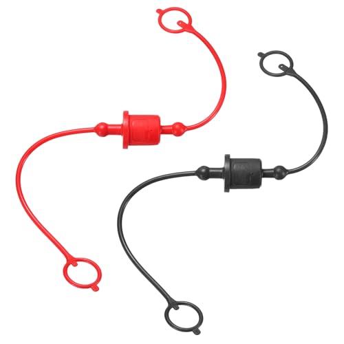 HARFINGTON 2 Sets 1/2 Hydraulikschlauch-Staubkappe und Stopfen-Set, ISO-A Staubkappe und Buchsensteckerabdeckung, Schnelltrennung, Luftkupplung, Anschlussstecker-Armaturen mit Haltering, Rot/Schwarz HARFINGTON 2 Sets 1/2 Hydraulikschlauch-Staubkappe und Stopfen-Set, ISO-A Staubkappe und Buchsensteckerabdeckung, Schnelltrennung, Luftkupplung, Anschlussstecker-Armaturen mit Haltering, Rot/Schwarz von HARFINGTON