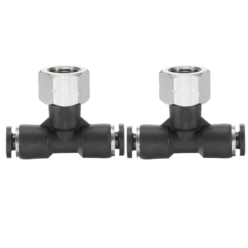 HARFINGTON 2 Stück Luftleitungsverschraubung G 5/32 Zoll Rohr OD x NPT 1/8 Zoll Gewinde Push to Connect Ast Tee Pneumatisches Abzweig-T-Stück Quick Push to Connect Luftleitungsschlauch für Wasser HARFINGTON 2 Stück Luftleitungsverschraubung G 5/32 Zoll Rohr OD x NPT 1/8 Zoll Gewinde Push to Connect Ast Tee Pneumatisches Abzweig-T-Stück Quick Push to Connect Luftleitungsschlauch für Wasser von HARFINGTON
