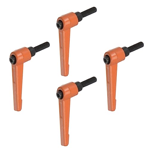 HARFINGTON 4 verstellbare Klemmhebelgriffe M6 x 20 mm Außengewinde Bolzenknöpfe Drehschraube Verriegelung Schnellspanner Ratsche Druckknopf Griff Orange HARFINGTON 4 verstellbare Klemmhebelgriffe M6 x 20 mm Außengewinde Bolzenknöpfe Drehschraube Verriegelung Schnellspanner Ratsche Druckknopf Griff Orange von HARFINGTON