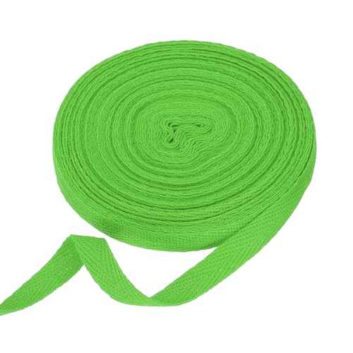 HARFINGTON Baumwoll-Twillband, 0,9 cm, 9,5 m, Fischgräten-Gurtband, Rolle, Schrägband, für Bastelarbeiten, Nähen, Geschenkverpackungen, Hellgrün HARFINGTON Baumwoll-Twillband, 0,9 cm, 9,5 m, Fischgräten-Gurtband, Rolle, Schrägband, für Bastelarbeiten, Nähen, Geschenkverpackungen, Hellgrün von HARFINGTON