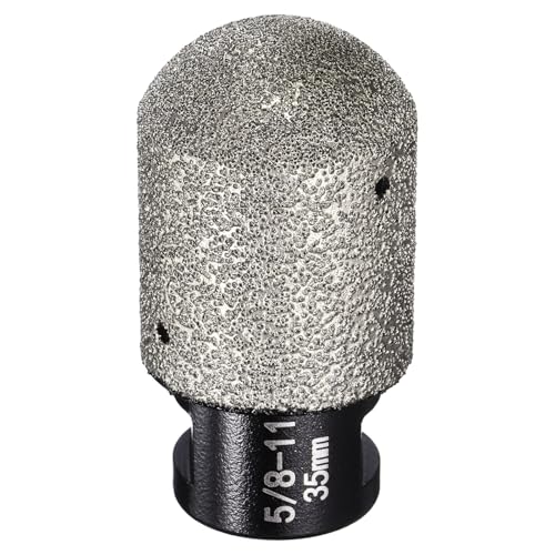 HARFINGTON Diamant-Fingerfräser, 35 mm, 2 Löcher mit 5/8-Zoll-11-Gewinde zum Vergrößern, Formen, Fräsen vorhandener Löcher auf Marmor-Arbeitsplatte, Schwarz, 2 Stück von HARFINGTON