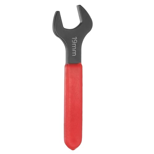 HARFINGTON Einzelmaulschlüssel, 19 mm, metrisch, 15 Grad, gekröpfter Winkel, U-förmiger Maulschlüssel, kleiner Flachkopf-Schärzschlüssel mit rotem Schaft, für Autoreparatur, Möbelmontage HARFINGTON Einzelmaulschlüssel, 19 mm, metrisch, 15 Grad, gekröpfter Winkel, U-förmiger Maulschlüssel, kleiner Flachkopf-Schärzschlüssel mit rotem Schaft, für Autoreparatur, Möbelmontage von HARFINGTON