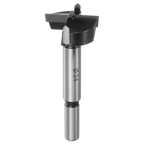 HARFINGTON Forstnerbohrer 34 mm Wolframkarbid Holz Forstner Bit Öffner Cutter für Scharnierloch Bohren Holzbearbeitung, Schwarz HARFINGTON Forstnerbohrer 34 mm Wolframkarbid Holz Forstner Bit Öffner Cutter für Scharnierloch Bohren Holzbearbeitung, Schwarz von HARFINGTON