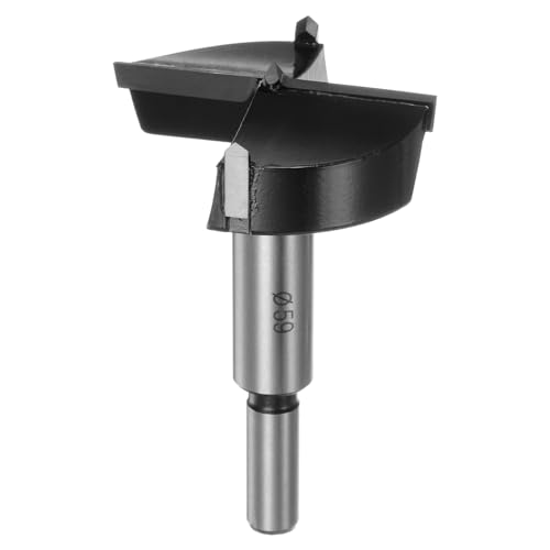 HARFINGTON Forstnerbohrer 59 mm Wolframkarbid Holz Forstnerbohrer Öffner Cutter für Scharnierloch Bohren Holzbearbeitung, Schwarz HARFINGTON Forstnerbohrer 59 mm Wolframkarbid Holz Forstnerbohrer Öffner Cutter für Scharnierloch Bohren Holzbearbeitung, Schwarz von HARFINGTON