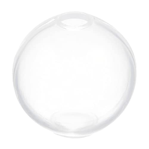 HARFINGTON Kugelform aus Silikonharz, 3,3 cm, transparent, nahtlos, runde Kugelform für Schmuck, Seife, Kerzenherstellung von HARFINGTON