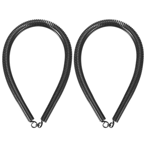 HARFINGTON PVC-Federrohrbieger, 12 mm Außendurchmesser, 380 mm lang, A-Typ, Rohrbiegefeder für Rohrbiegegeräte in Heimwasserkraft, Schwarz, 2 Stück von HARFINGTON