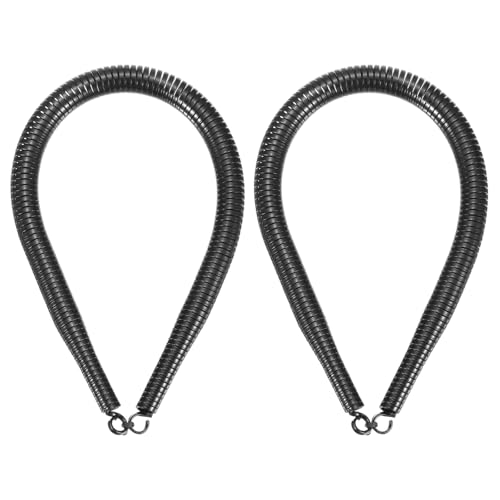 HARFINGTON PVC-Federrohrbieger, 13 mm Außendurchmesser, 380 mm lang, C-Typ, Rohrbiegefeder für Rohrbiegegeräte in der Wasserkraft zu Hause, Schwarz, 2 Stück von HARFINGTON