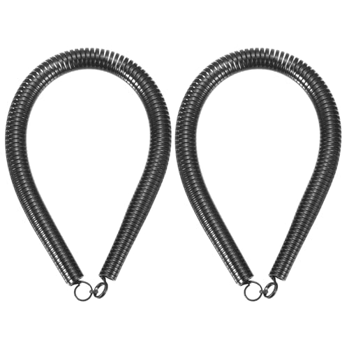 HARFINGTON PVC-Federrohrbieger, 15,7 mm Außendurchmesser, 380 mm lang, A-Typ, Rohrbiegefeder für Rohrbiegegeräte in Heimwasserkraft, Schwarz, 2 Stück von HARFINGTON