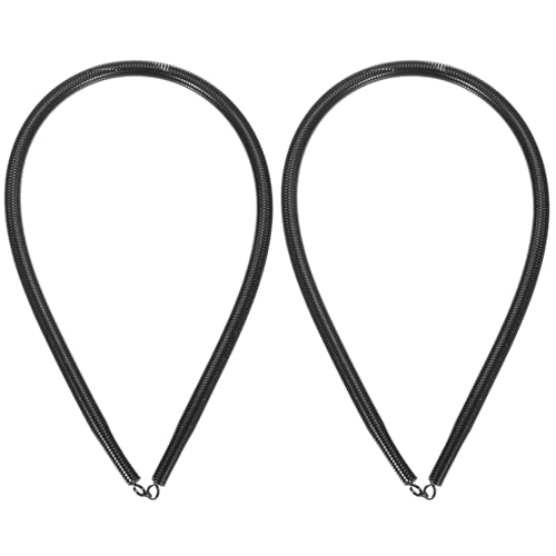 HARFINGTON PVC-Federrohrbieger, 16,3 mm Außendurchmesser, 1000 mm lang, B-Typ, Rohrbiegefeder für Rohrbiegegeräte in Heimwasserkraft, Schwarz, 2 Stück von HARFINGTON