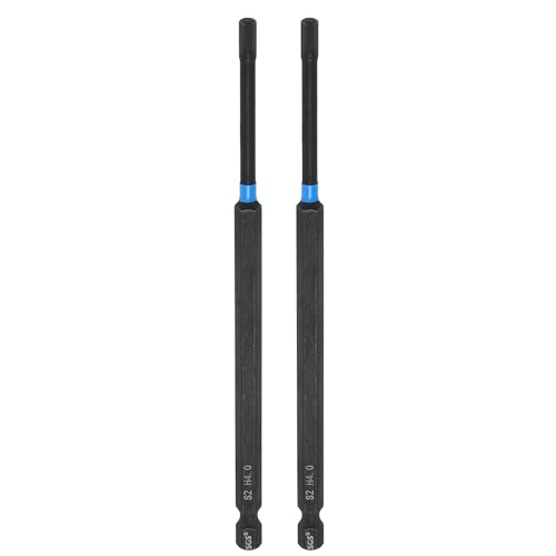 HARFINGTON Sechskantschlüssel-Bohrer, 4 mm (H4), 1/4-Zoll-Sechskantschaft, 150 mm Länge, S2-Stahl, magnetischer Sechskant-Schlagschrauber, metrischer Schraubendreher-Bit, 2 Stück von HARFINGTON