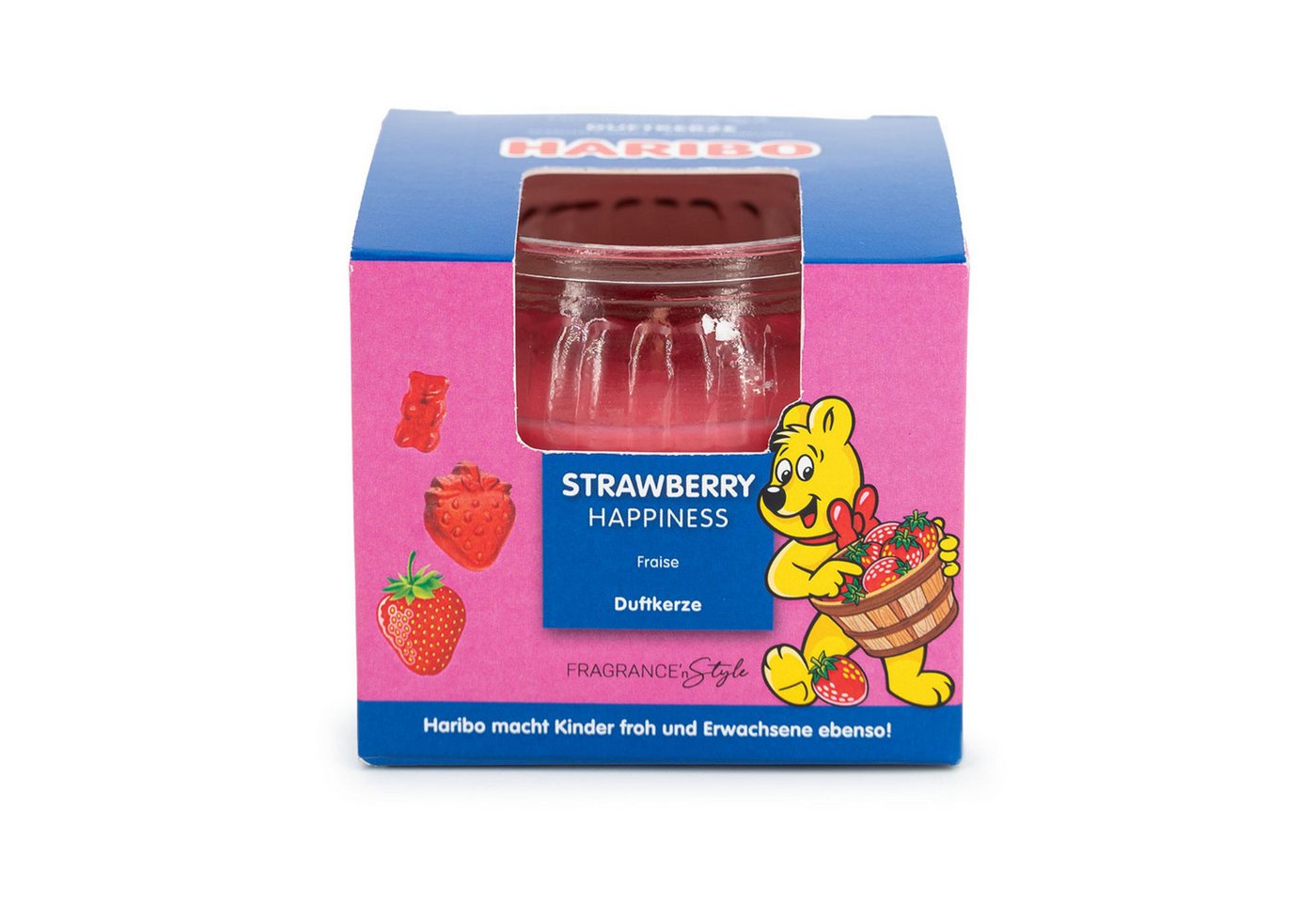 HARIBO Duftkerze Haribo™ im Geschenkkarto, Strawberry Happiness von HARIBO