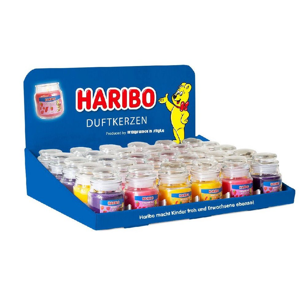 HARIBO Duftkerze Haribo All Year Duftkerze 30 x 85g Thekendisplay 5 sorten von HARIBO