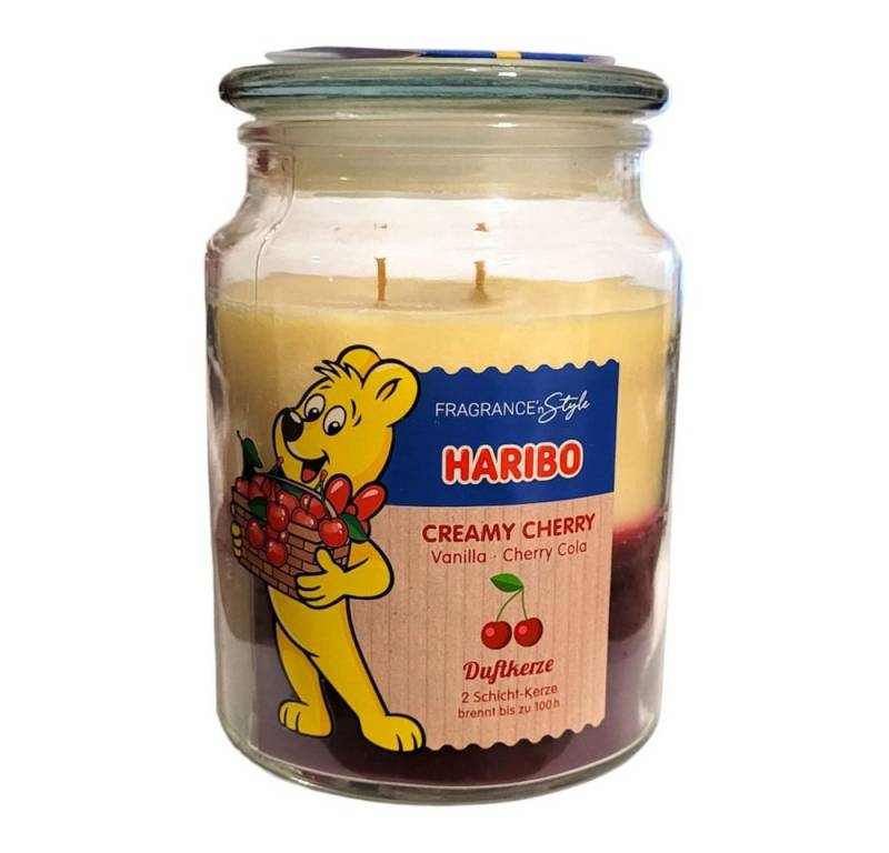 HARIBO Duftkerze Haribo Duftkerze Creamy Cherry 510g von HARIBO