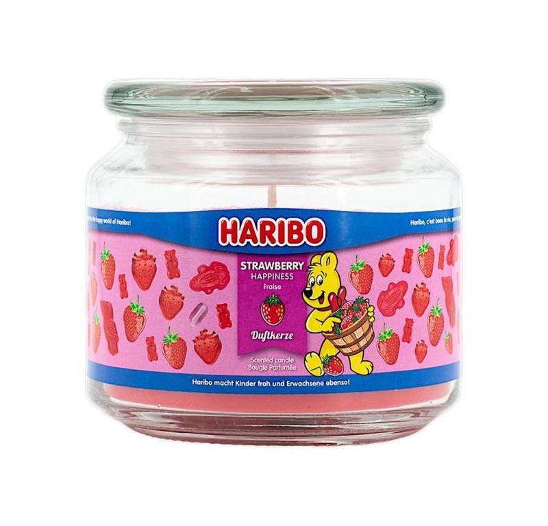 HARIBO Duftkerze Haribo Duftkerze Strawberry Happiness 300g von HARIBO