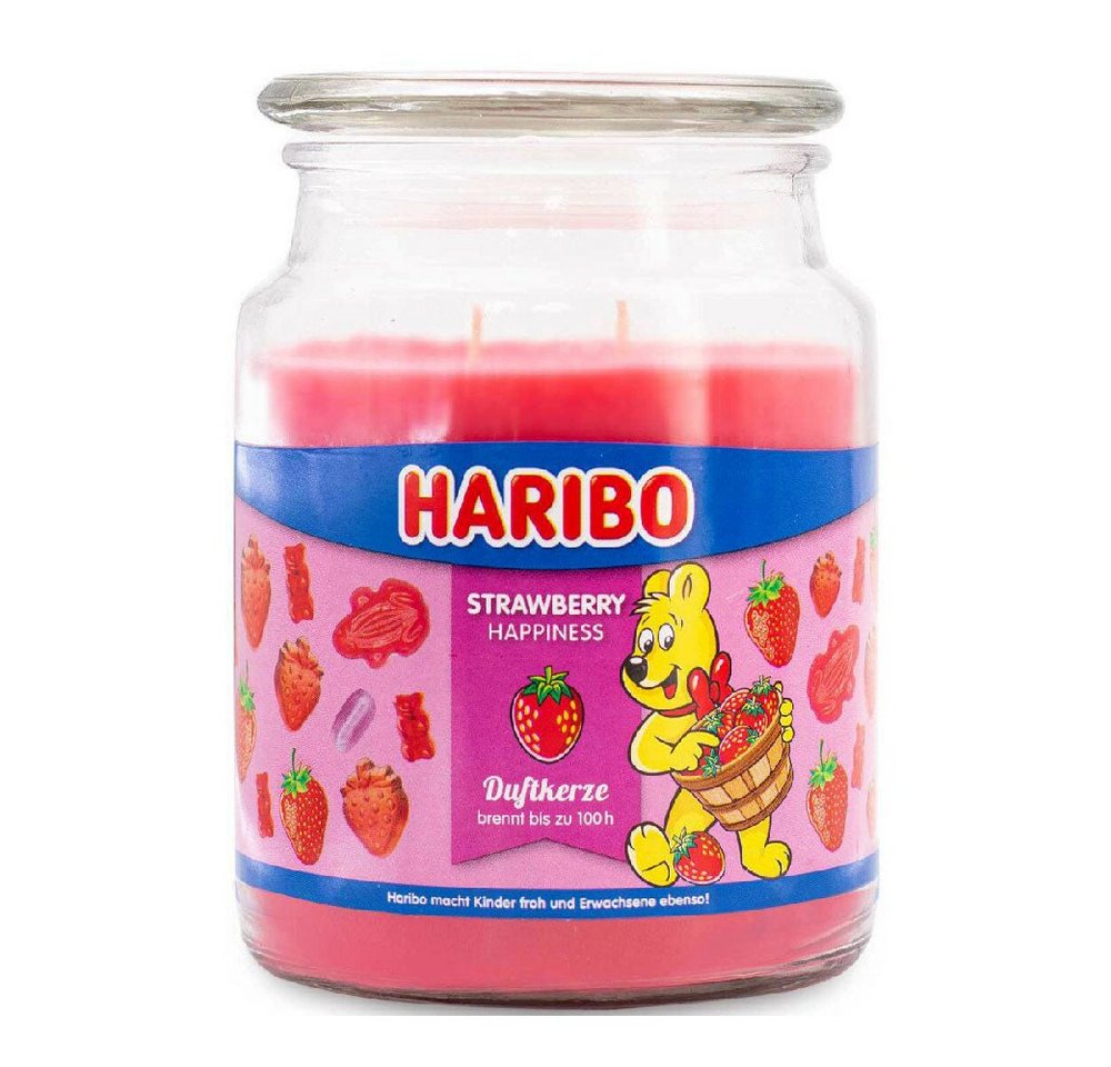HARIBO Duftkerze Haribo Duftkerze Strawberry Happiness 510g von HARIBO