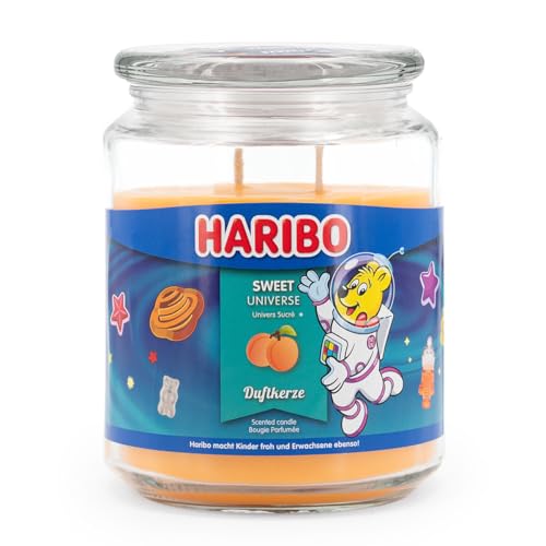 Haribo Duftkerze im Glas | Sweet Universe | Fruchtige Kerze | 100h Brenndauer | 2 Dochte | Geschenkidee für Frauen Haribo Duftkerze im Glas | Sweet Universe | Fruchtige Kerze | 100h Brenndauer | 2 Dochte | Geschenkidee für Frauen von HARIBO