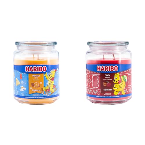 Haribo große Duftkerze im Glas | Winter Fun & Cozy Home | Kerzenset für Zuhause | Duftkerze Weihnachten | Kerzen lange Brenndauer | Geschenke für Frauen Haribo große Duftkerze im Glas | Winter Fun & Cozy Home | Kerzenset für Zuhause | Duftkerze Weihnachten | Kerzen lange Brenndauer | Geschenke für Frauen von HARIBO