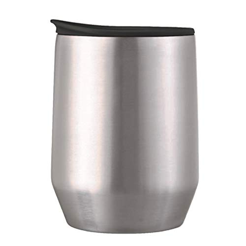 HARIO MIOLOVE OSM-270-B Edelstahlbecher, Modell Odd Sieb, schwarz, praktische Kapazität: 270 ml von HARIO