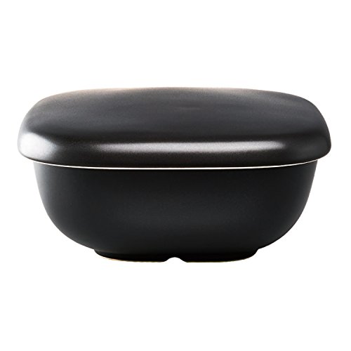 HARIO GO-2B Reistopf, mikrowellengeeignet, schwarz, 2 Stück, Made in Japan HARIO GO-2B Reistopf, mikrowellengeeignet, schwarz, 2 Stück, Made in Japan von HARIO