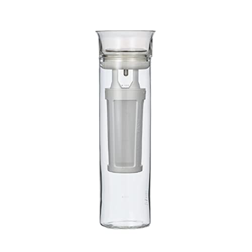 HARIO Glass Cold Brew Coffee Pitcher 800ml Fassungsvermögen Weiß Transparent Einfacher Eiskaffee von HARIO