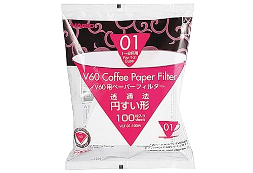 HARIO Kaffeefilterpapier 100Stk. für V60-01 von HARIO